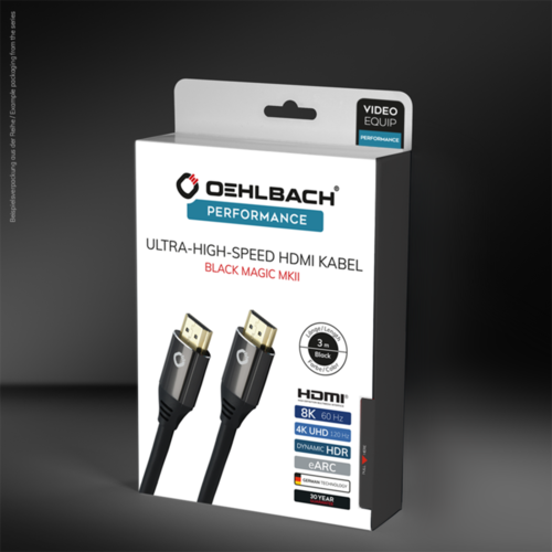 [Oehlbach] 오엘바흐 Performance BLACK MAGIC MKII (1.5m -3m) Ultra High-Speed HDMI케이블 (D1C92490)