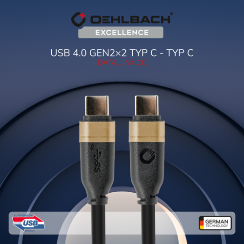 [Oehlbach] 오엘바흐 Excellence DATA LINK CC (1m) C to C USB케이블 (D1C33200)