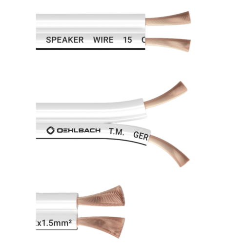 [Oehlbach] 오엘바흐 Performance Speaker Wire SP-15 화이트 (벌크형 1m당 금액) 10M 1롤 스피커케이블 (D1C191)