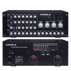 [KANALS] 카날스 KQ-800W 노래방 앰프 4채널 파워드믹서 앰프