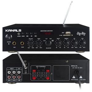 [KANALS] 카날스 BKM-50 매장용/다용도 앰프 Bluetooth, FM라디오, USB, 마이크 지원