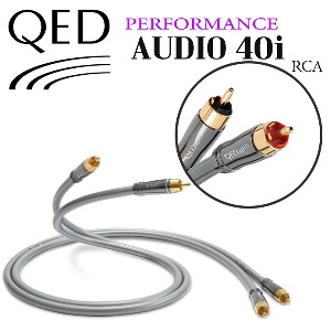 [QED] 큐이디 Performance AUDIO 40i (1m)  2:2 RCA 인터케이블
