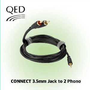 [QED] 큐이디 CONNECT Jack to 2Phono (0.75m - 3.0m) 커넥트시리즈 3.5mm to 2 RCA Y스테레오 케이블