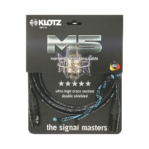 [KLOTZ] 클로츠 M5 HIGH-END 마이크 케이블 (XLR:XLR, Neutrik 커넥터)